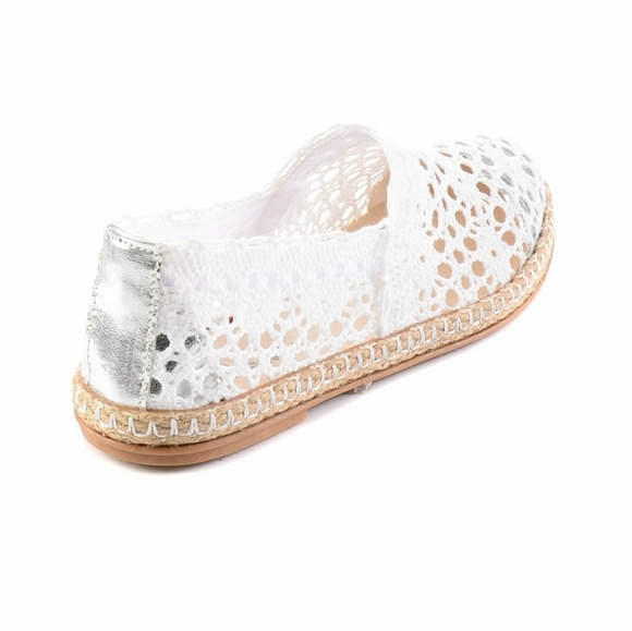 white lame women espadril - Picture 4 of 4